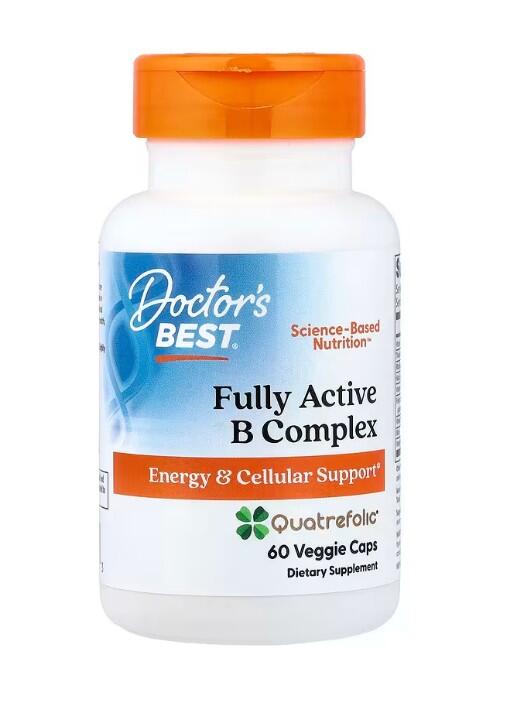 B-Komplex – Fully Active B-Complex with Quatrefolic - 60 veg. Kapseln