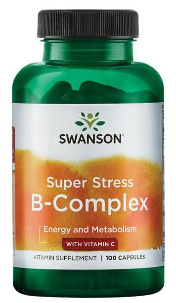B-Komplex – Super Stress B-Complex with Vitamin C - 100 Kapseln