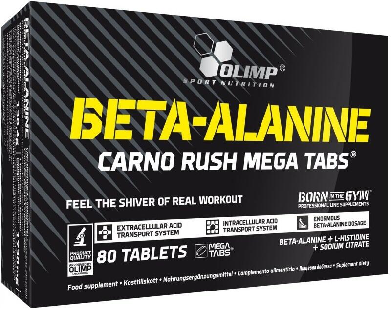 Beta Alanine - Carno Rush Mega Tabletten - 80 Tabletten