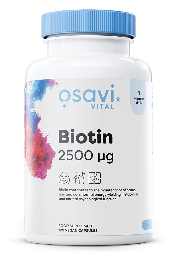 Biotin, 2500mcg - 120 vegane Kapseln