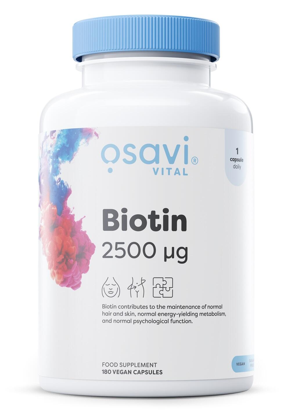 Biotin, 2500mcg - 180 vegane Kapseln
