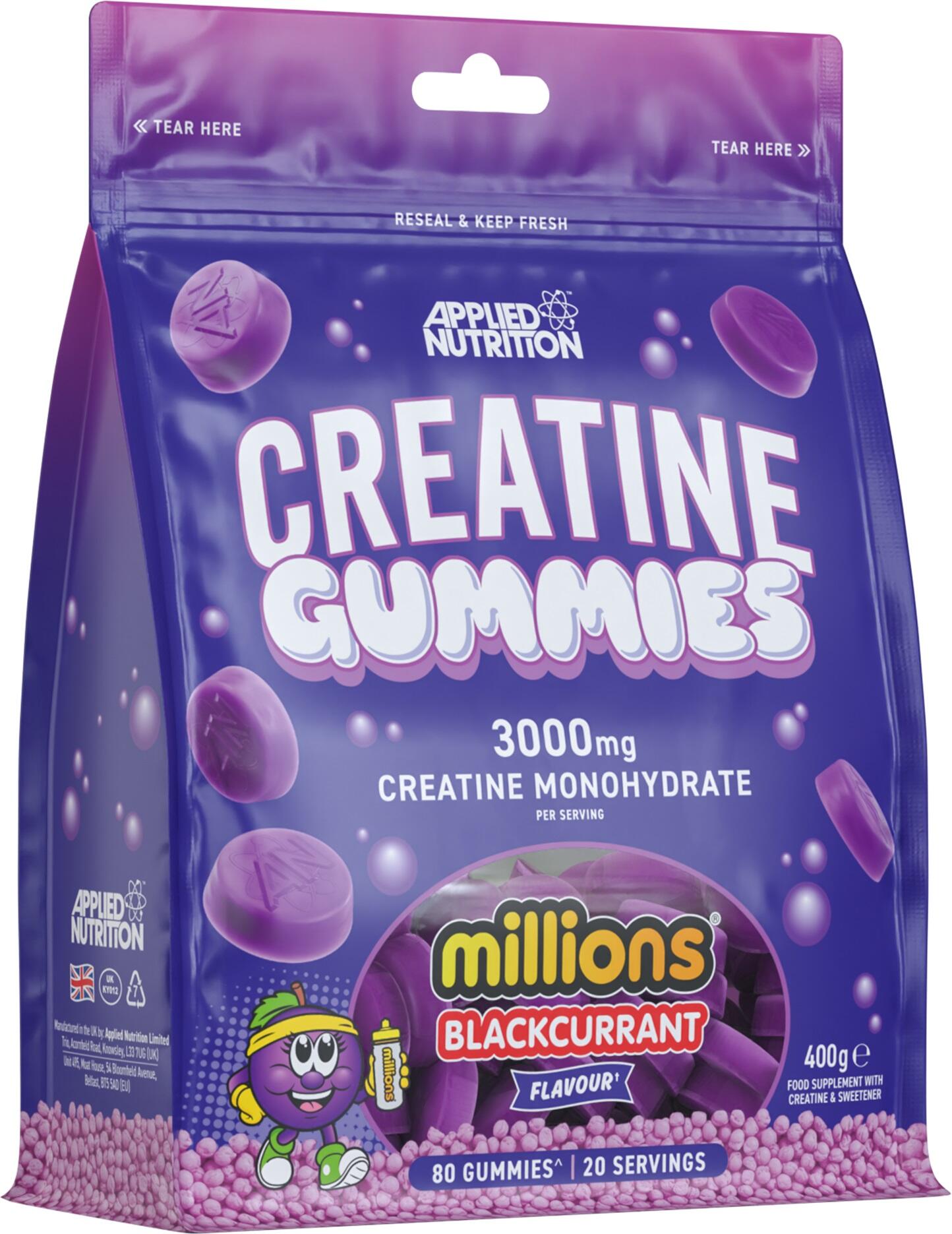 Creatine Fruchtgummis, Millions Blackcurrant - 80 Fruchtgummis