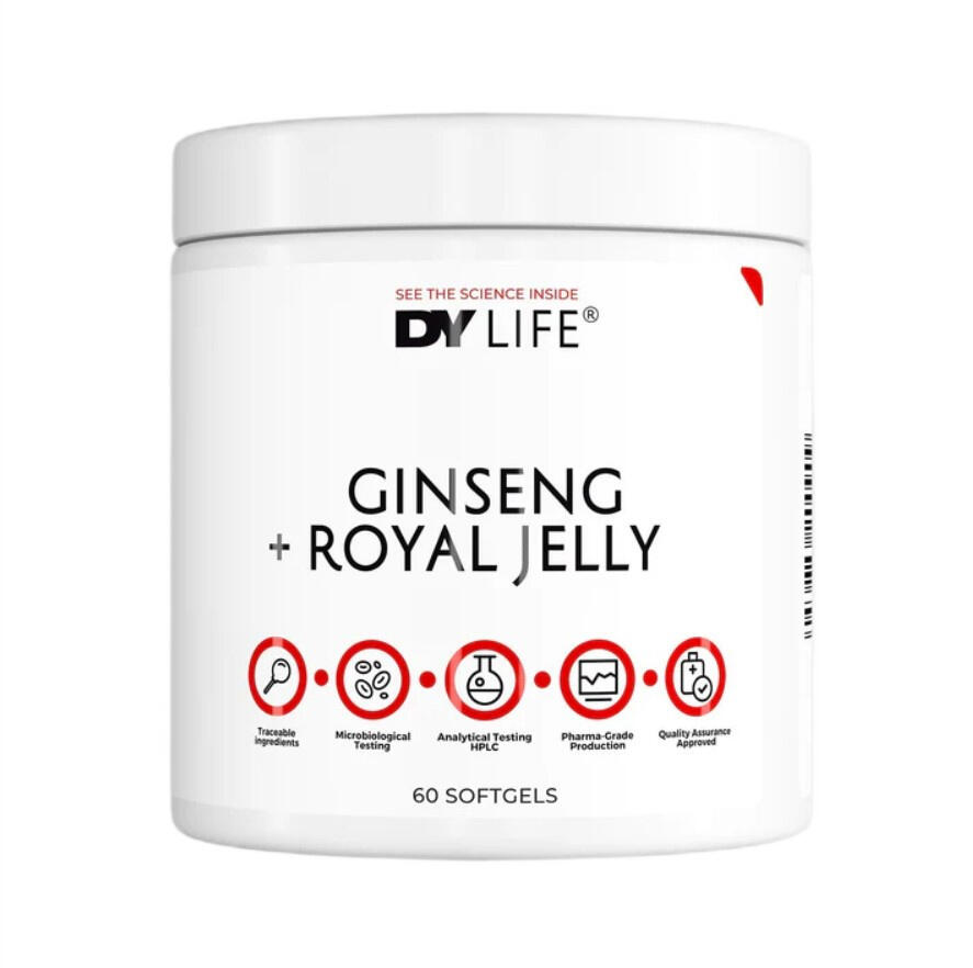 Dorian Yates – DY LIFE Ginseng + Gelée Royale – 60 Softgels