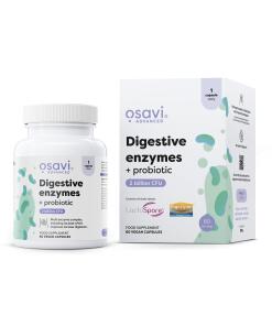 Enzymmischungen – Verdauungsenzyme + Probiotika – 60 vegane Kapseln
