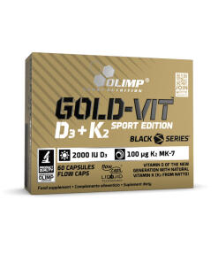 Gold Vit D3 + K2 Sport Edition - 60 Kapseln
