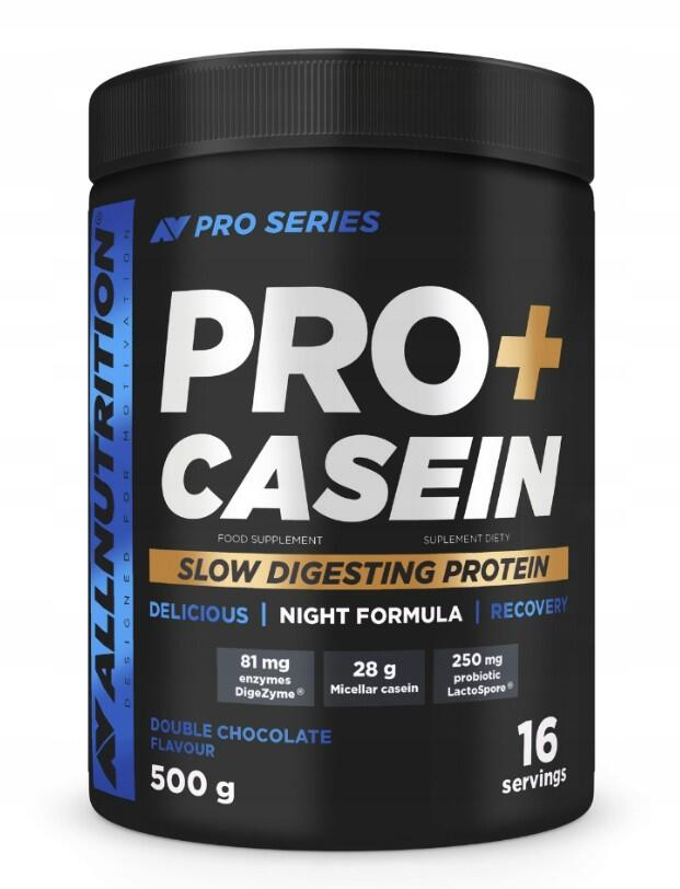 Kasein – Pro+Casein, Double Chocolate - 500g