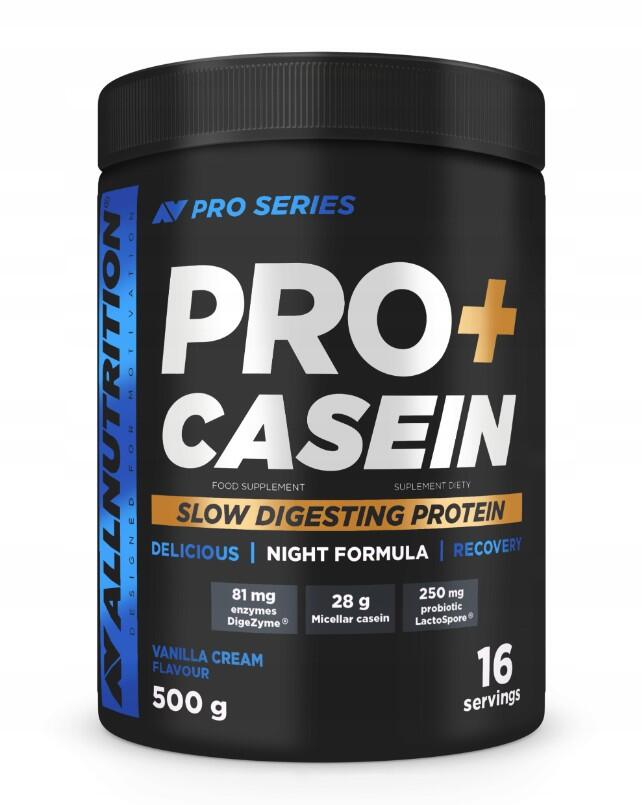 Kasein – Pro+Casein, Vanilla Cream - 500g