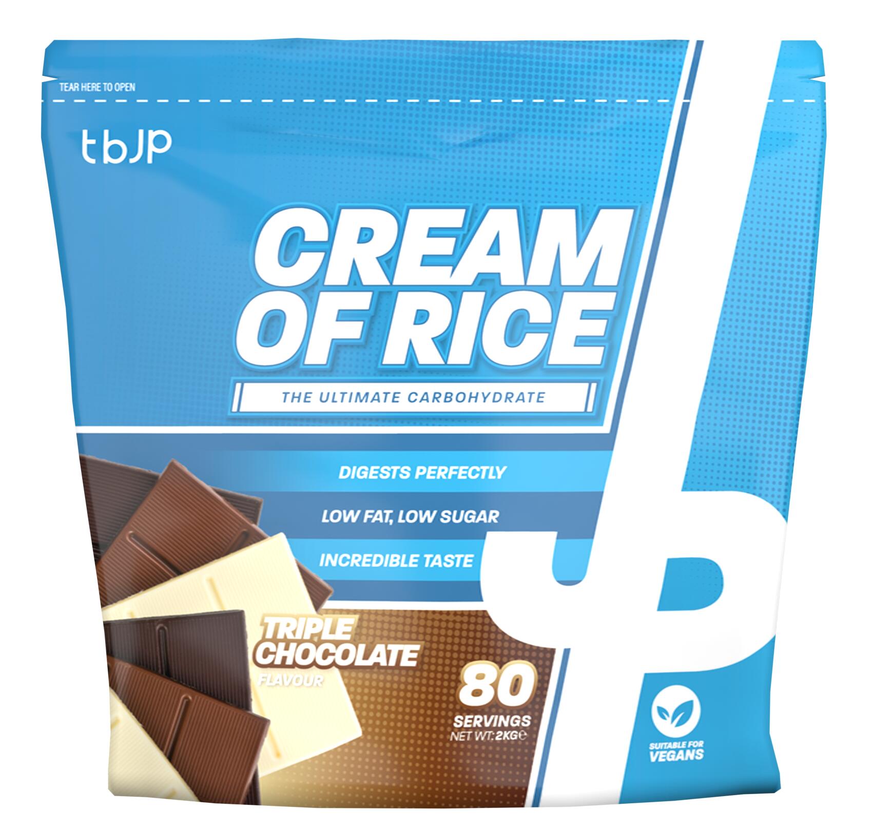 Kohlenhydratpulver – Cream of Rice, Triple Chocolate - 2000g