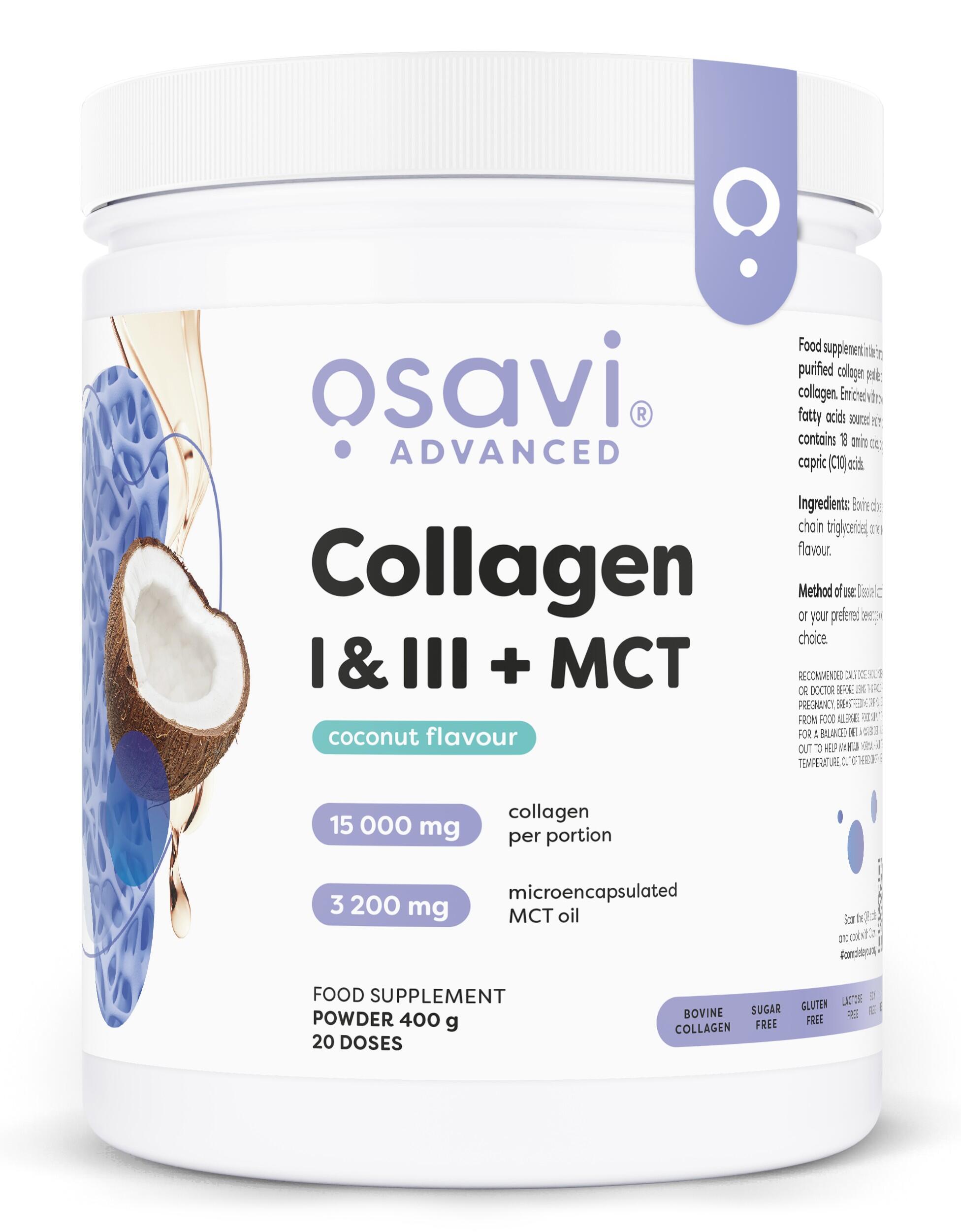Kollagenpeptide – Osavi – Kollagen I & III + MCT