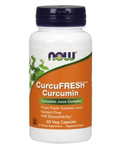 Kräuter & Pflanzenextrakte – NOW Foods CurcuFRESH Curcumin - 60 veg. Kapseln