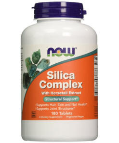 Kräuter & Pflanzenextrakte – NOW Foods Silica Complex with Horsetail Extract - 180 Tabletten