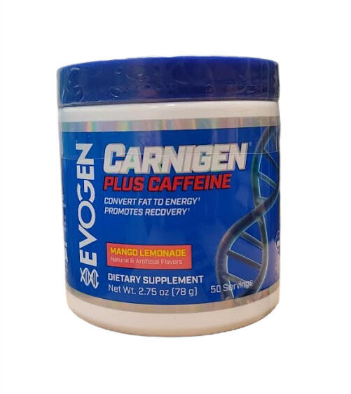 L-Carnitin – Carnigen Plus Caffeine, Mango Lemonade - 81g
