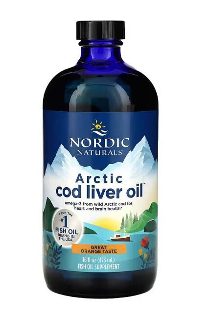 Lebertran – Arctic Cod Liver Oil, 1060mg Orange - 473 ml.