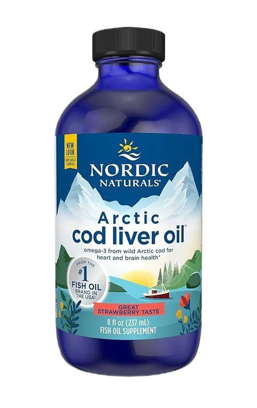 Lebertran – Arctic Cod Liver Oil, 1060mg Strawberry - 237 ml.