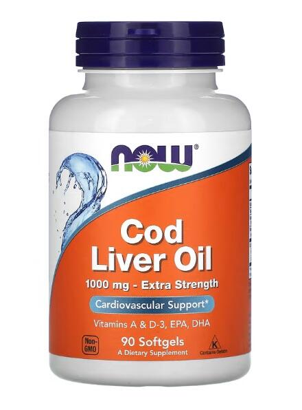 Cod Liver Oil 1000 mg Softgels 90