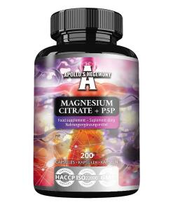 Magnesiumcitrat + P5P – 200 Kapseln