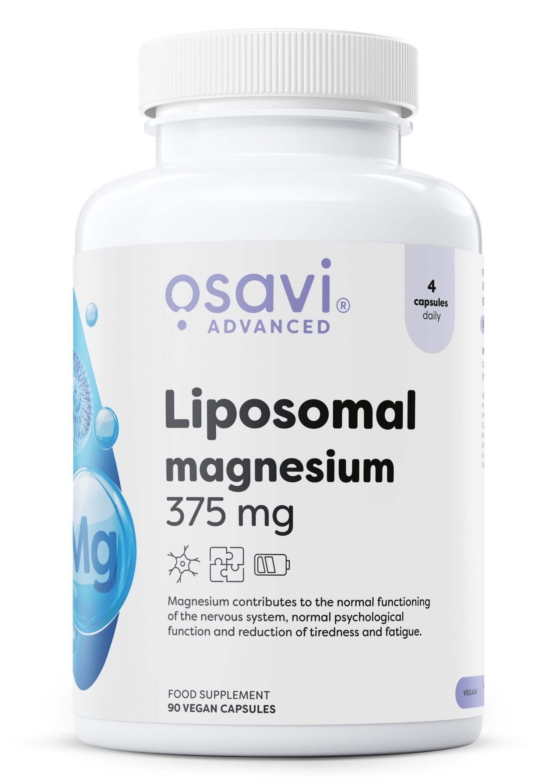 Magnesiumcitrat – Osavi – Liposomales Magnesium, 375 mg – 90 vegane Kapseln