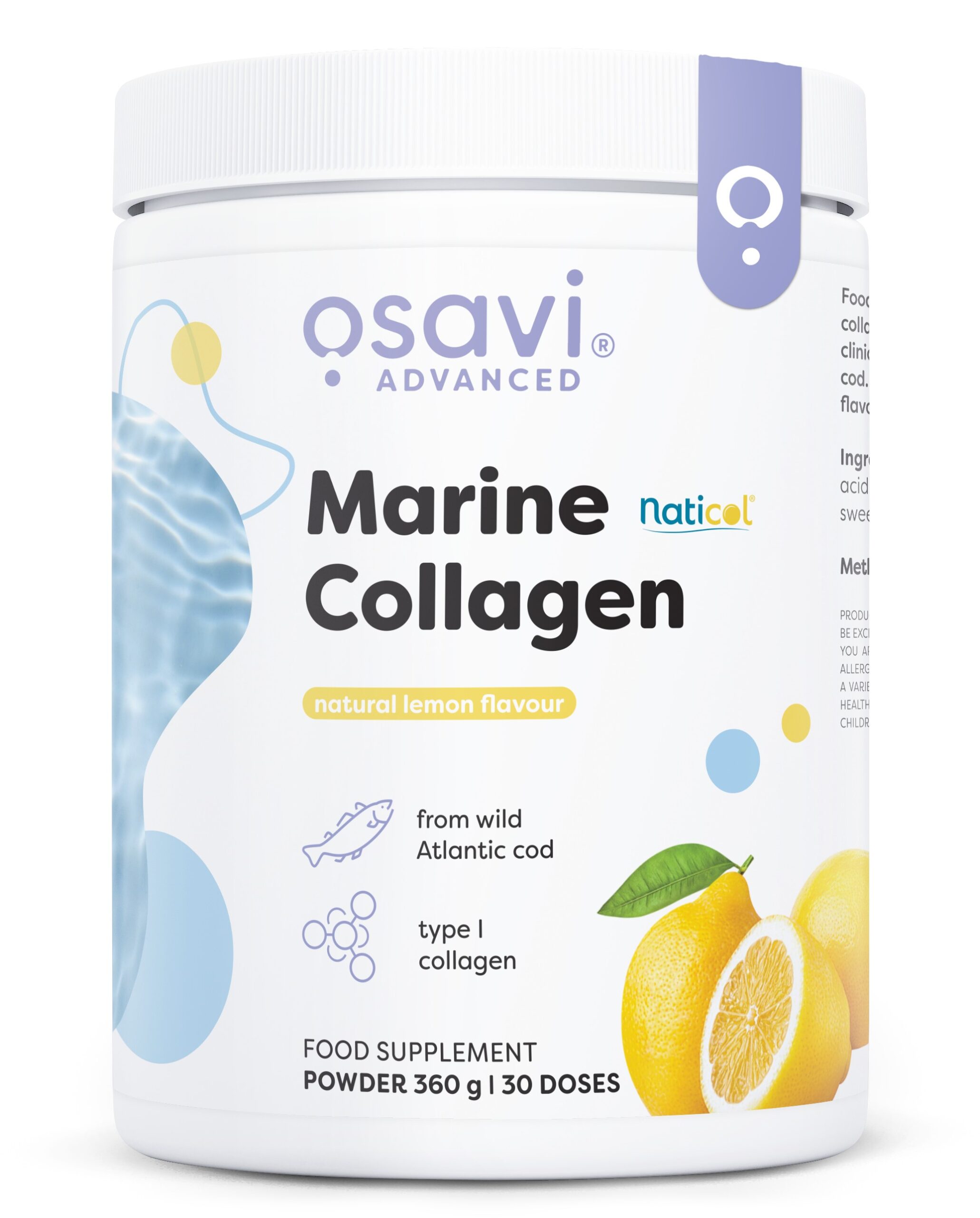 Meereskollagen – Marine Collagen Wild Cod, Lemon - 360g