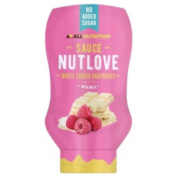 Nusscremes und Aufstriche – Nutlove Sauce, White Choco Raspberry - 280 ml.
