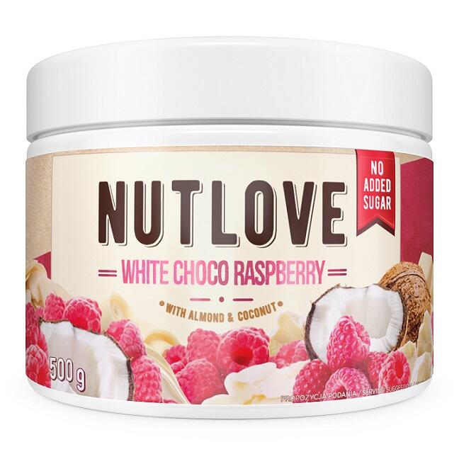 Nusscremes und Aufstriche – Nutlove, White Choco Raspberry - 500g