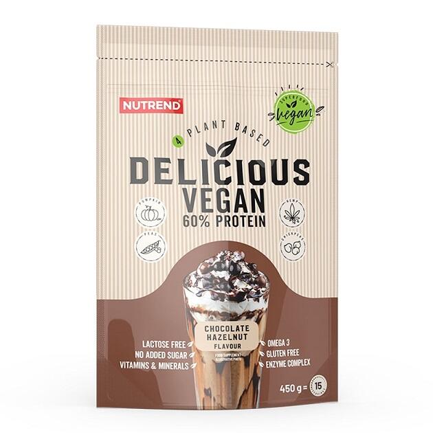 Pflanzliches Eiweiß – Delicious Vegan, Chocolate Hazelnut - 450g