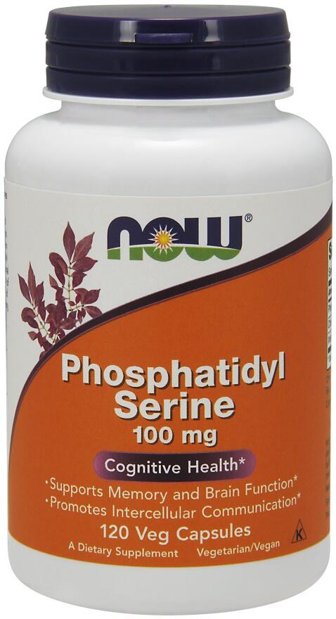 NOW Foods, Phosphatidyl Serine, Phosphatidylserin, 120 vegetarische Kapseln