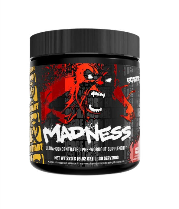 Mutant Madness Pre-Workout Fruit Punch Pulver 225g