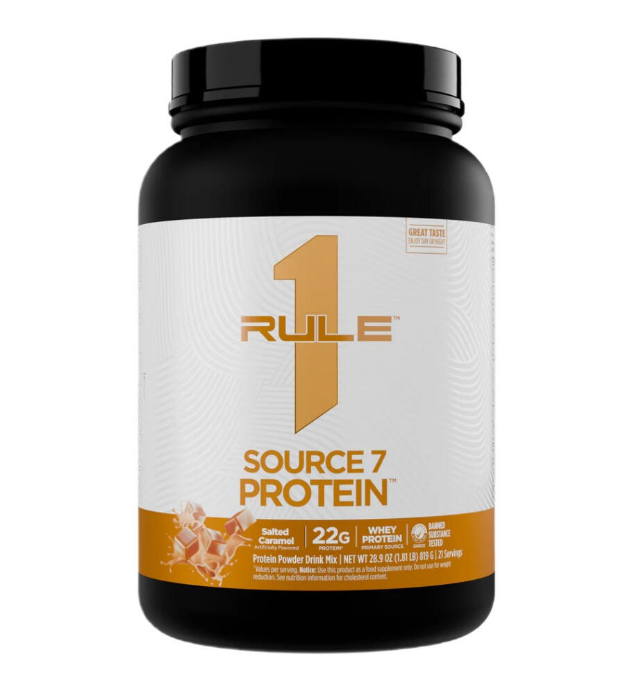 Proteinmischungen – Source7 Protein, Salted Caramel Gelato - 897g