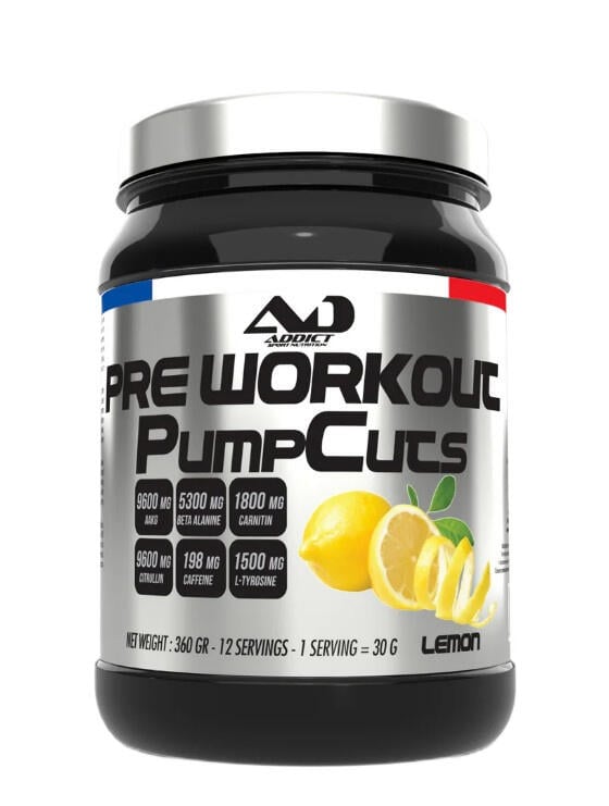 Pumpenprodukte – Pre-Workout-Pump-Cuts, Zitrone – 360 g