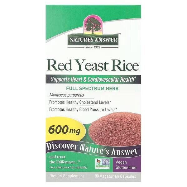 Red Yeast Rice, 600mg - 90 veg. Kapseln