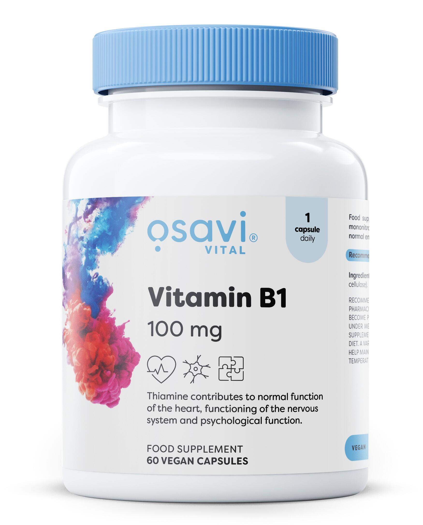 Vitamin B1, 100mg - 60 vegane Kapseln