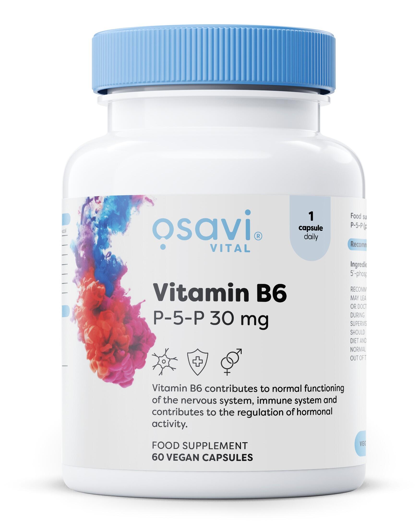 Vitamin B6 - P-5-P, 30mg - 60 vegane Kapseln
