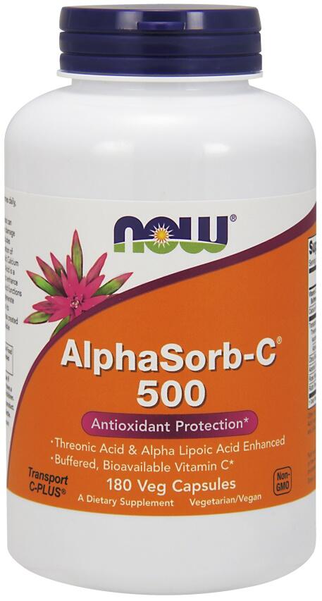 NOW Foods, AlphaSorb-C 500, 180 pflanzliche Kapseln