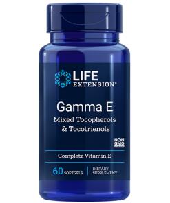 Vitamin E und Tocotrienole – Gamma E Mixed Tocopherols & Tocotrienols - 60 Weichkapseln